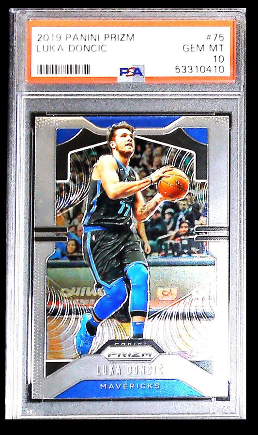 2019 Panini Prizm Luka Doncic PSA 10 Dallas Mavericks #75