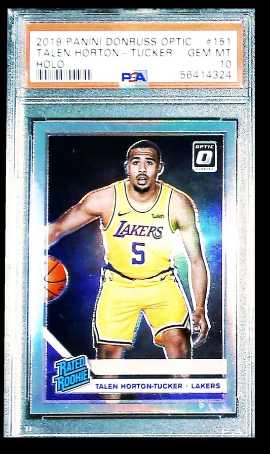 2019-20 Holo Talen Horton-Tucker RC PSA 10 Los Angeles Lakers #151