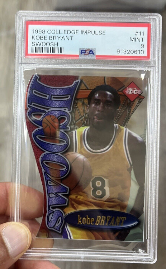 Kobe Bryant 1998-99 Collectors Edge Impulse Swoosh Acetate Die-cut PSA 9