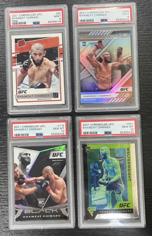 Khamzat Chimaev 2021 Chronicles Rookie UFC RC PSA Graded