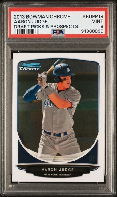 Aaron Judge Yankees 2013 Bowman Chrome Draft Picks & Prospects #BDPP19 PSA 9