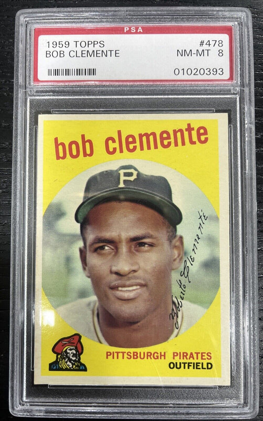 1959 Topps Bob Clemente  #478 PSA 8