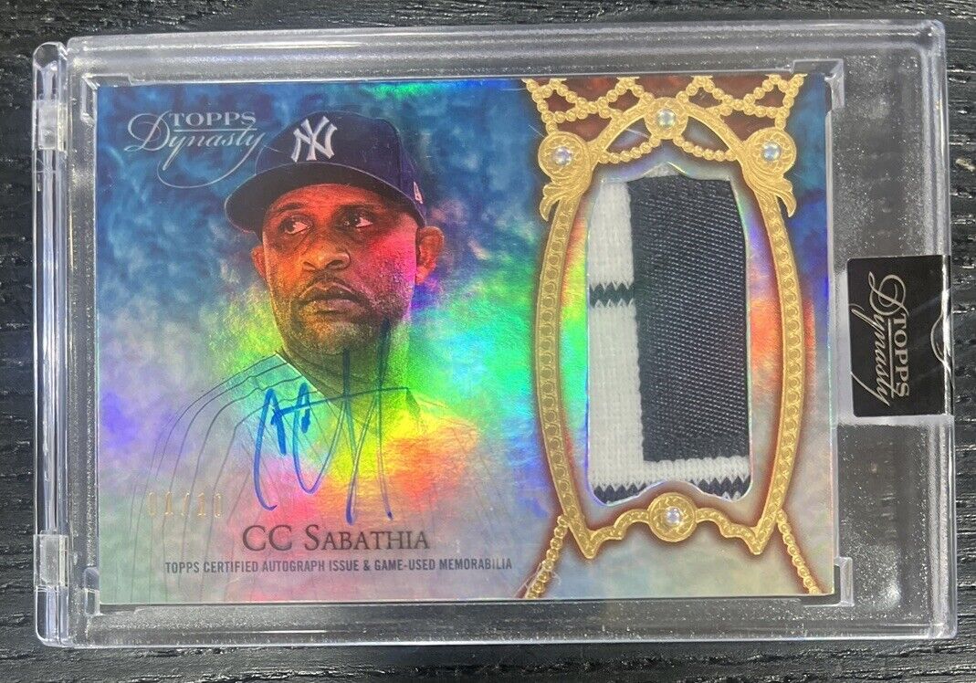 2022 Topps Dynasty CC Sabathia Patch Auto HOF New York Yankees /10 SEALED