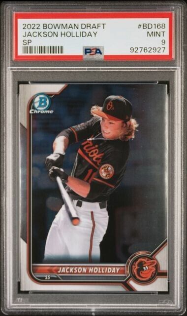 2022 Bowman Draft Jackson Holliday SP Variation BD168 Orioles RC