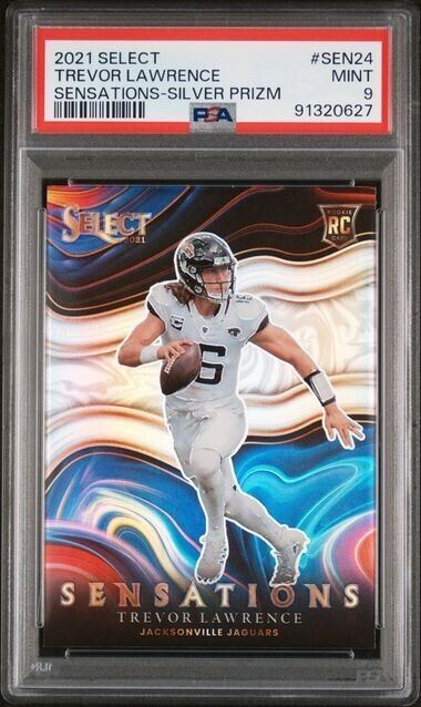 2021 Select Trevor Lawrence Rookie Sensations Silver Prizm PSA 9