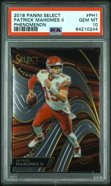 2018 Panini Select #PH1 Patrick Mahomes II Chiefs PSA 10 2nd Year