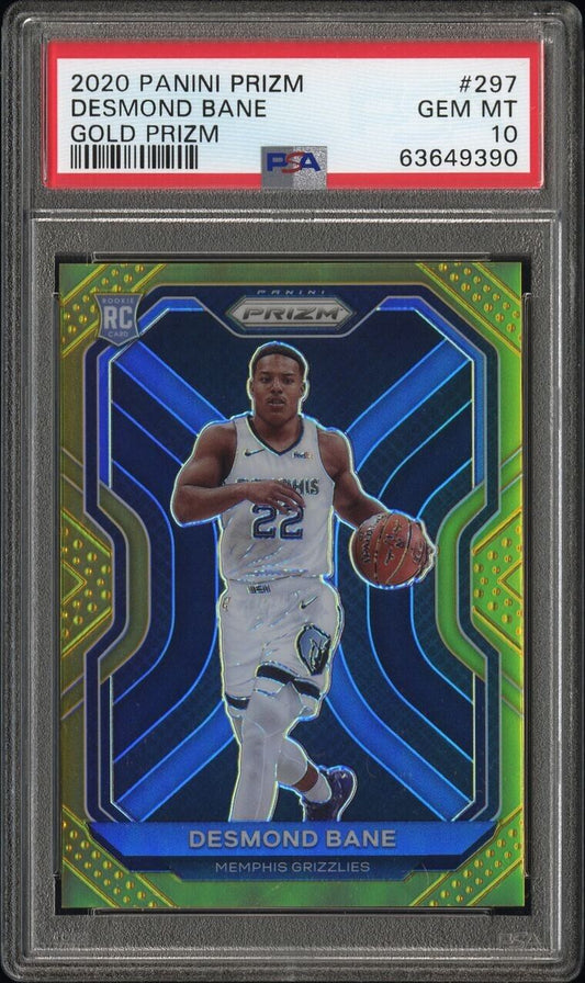 Desmond Bane 2020 Prizm Gold 9/10 Pop 2! PSA 10