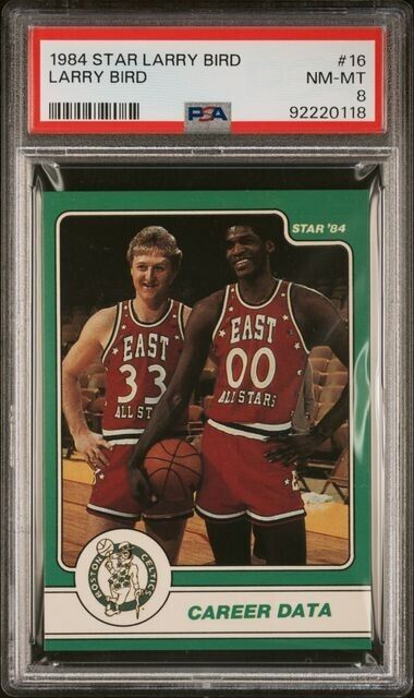 1984 Star  Allstar Larry Bird  # 16    PSA 8