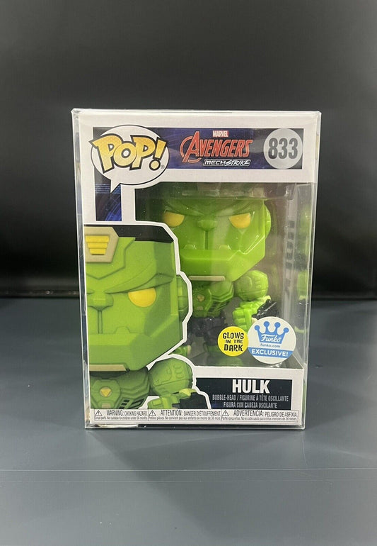 Funko Pop Shop Exclusive Avengers Mechstrike HULK #833 Glow in Dark Marvel