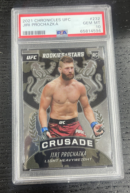 2021 Panini Chronicles UFC Rookie & Stars JIRI PROCHAZKA RC Rookie PSA 10