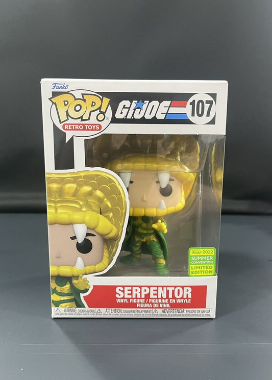 FUNKO Pop! Retro Toys GI JOE SERPENTOR #107 2022 Summer Convention Exclusive