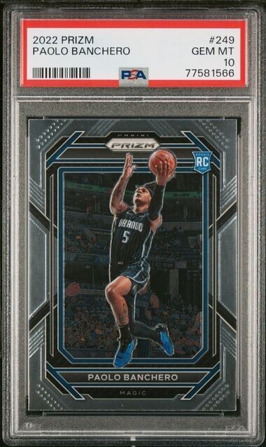 2022-23 Prizm Paolo Banchero Rookie RC #249 PSA 10 GEM MINT Magic