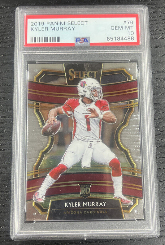 Kyler Murray RC Rookie Card 2019 Panini Select #76 RC PSA 10 Gem Mint