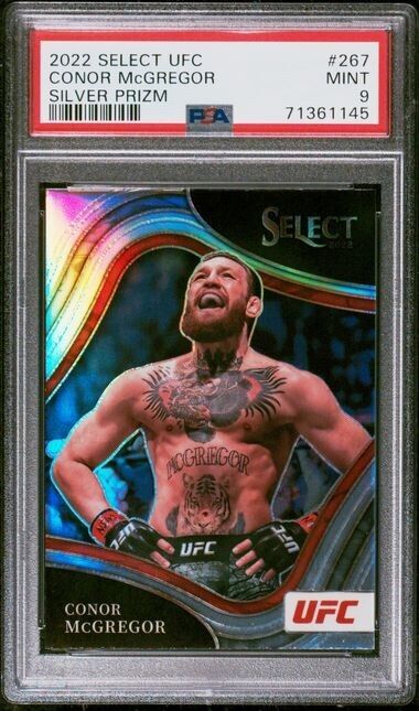 2022 Select UFC Conor MCGREGOR Silver Prizm #267  PSA 9