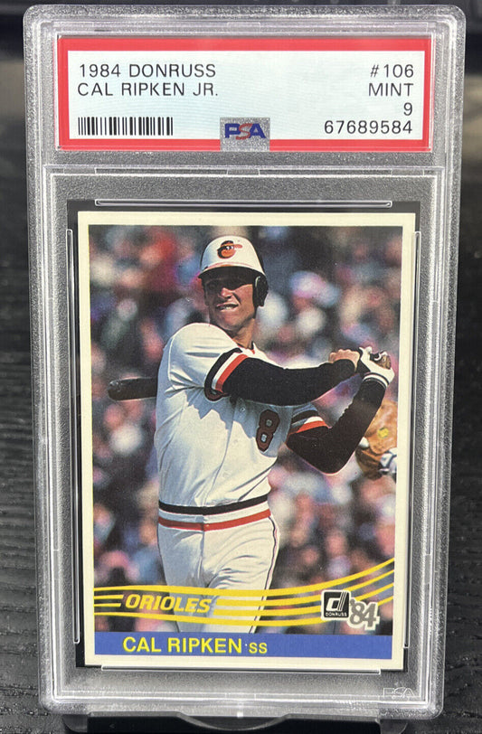 1984 Cal Ripken Jr. PSA 9 Mint DONRUSS Baltimore Orioles HOF #106