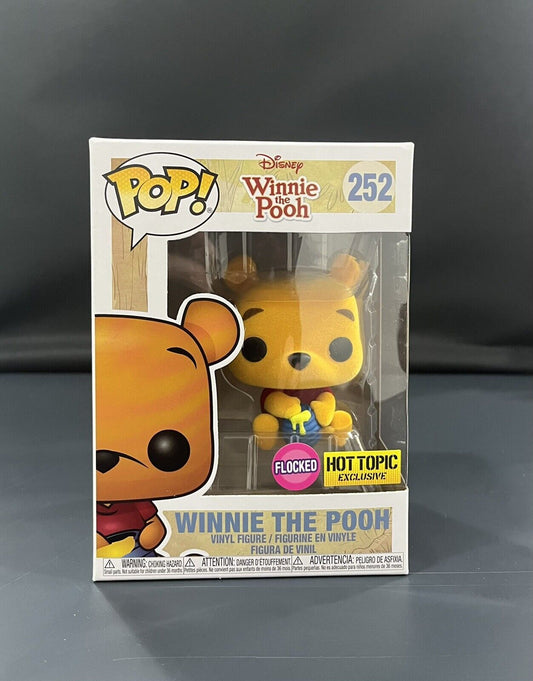 Funko Pop! Disney:  Winnie the Pooh #252 (Flocked) - Hot Topic Exclusive