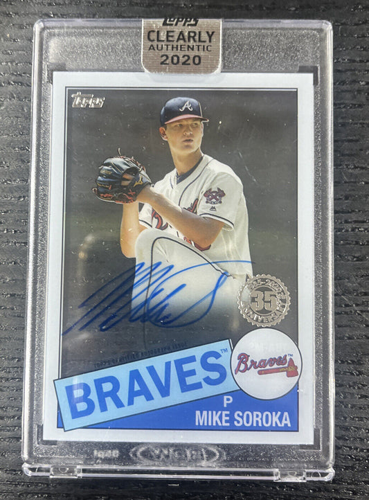 Mike Soroka 2020 Topps Clearly Authentic Auto Atlanta Braves