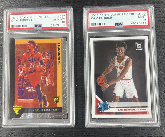 2019-20 Panini Donruss Optic Cam Reddish Rated Rookie #170 Flux RC 587 PSA 9