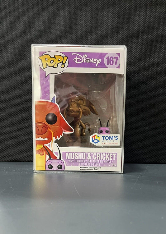 Funko Pop! Disney Mulan -Mushu and Cricket #167 Toms Model Exclusive